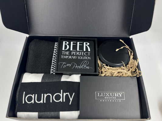 Hampers-For-Men-Gift-Black-and-White-lazy-gift-hampers-open